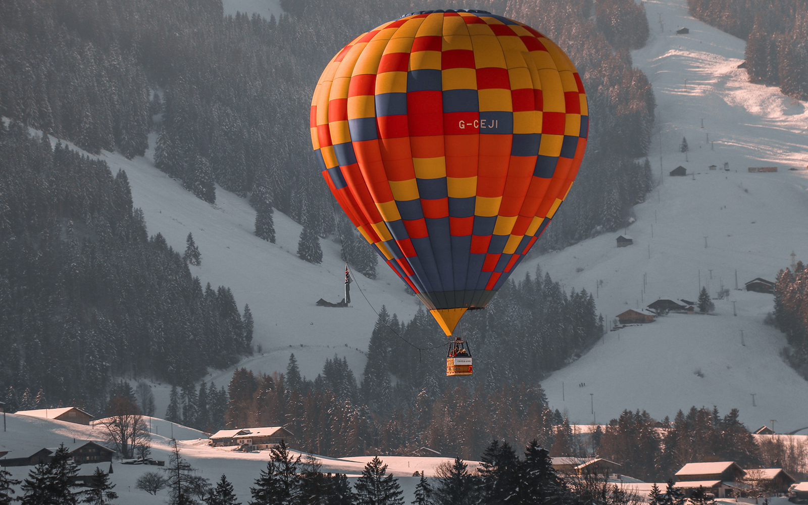 Winter Balloon Festival in Switzerland