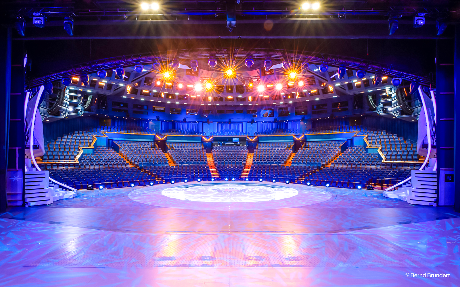 Stage view at Friedrichstadt Palast during BLINDED by DELIGHT Grand Show, Berlin.