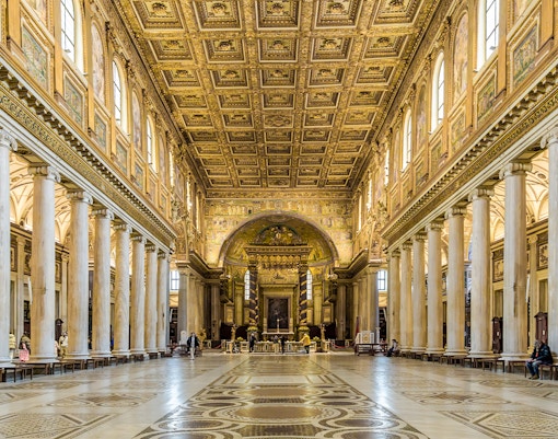 hall inside basilica of st mary major