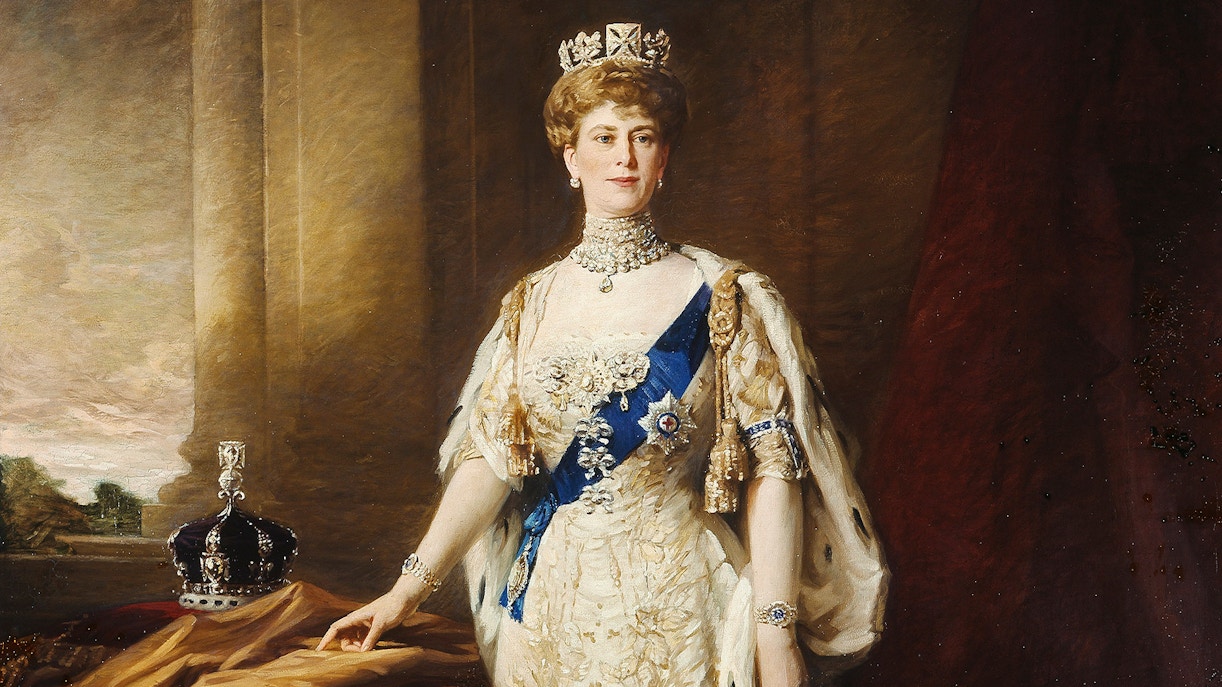 Edwardian art and artifacts displayed in King's Gallery, Buckingham Palace, London exhibition.