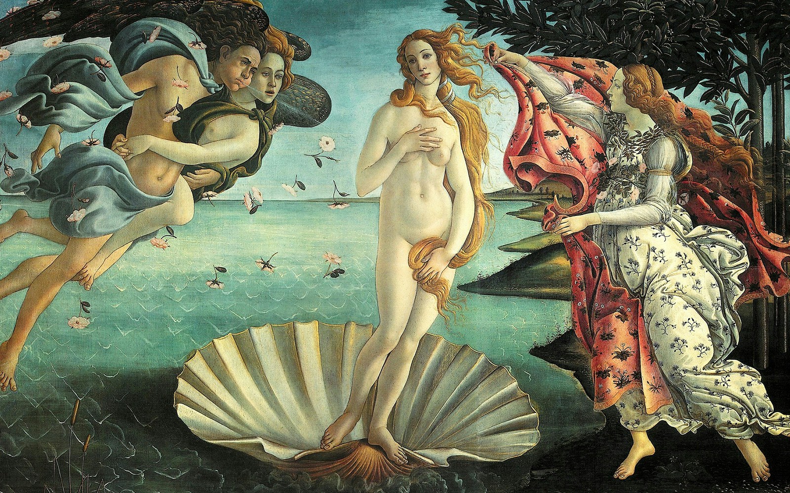 Botticelli's 'The Birth of Venus' at Uffizi Gallery, featured on Florence walking tour.