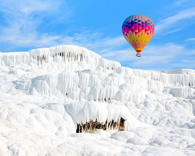 Pamukkale Hot Air Balloon Flight at Sunrise