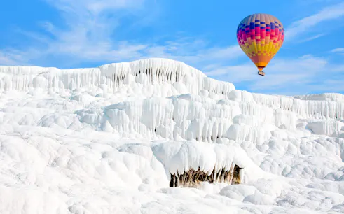 volo in mongolfiera a pamukkale all’alba-1