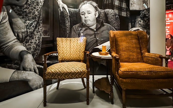 Chairs from "All in the Family" exhibit at Smithsonian National Museum of American History.