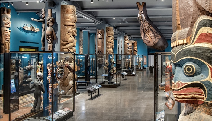 Exhibits inside American Museum of Natural History