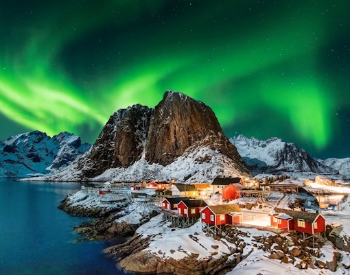 northern lights as seen from Sommarøy