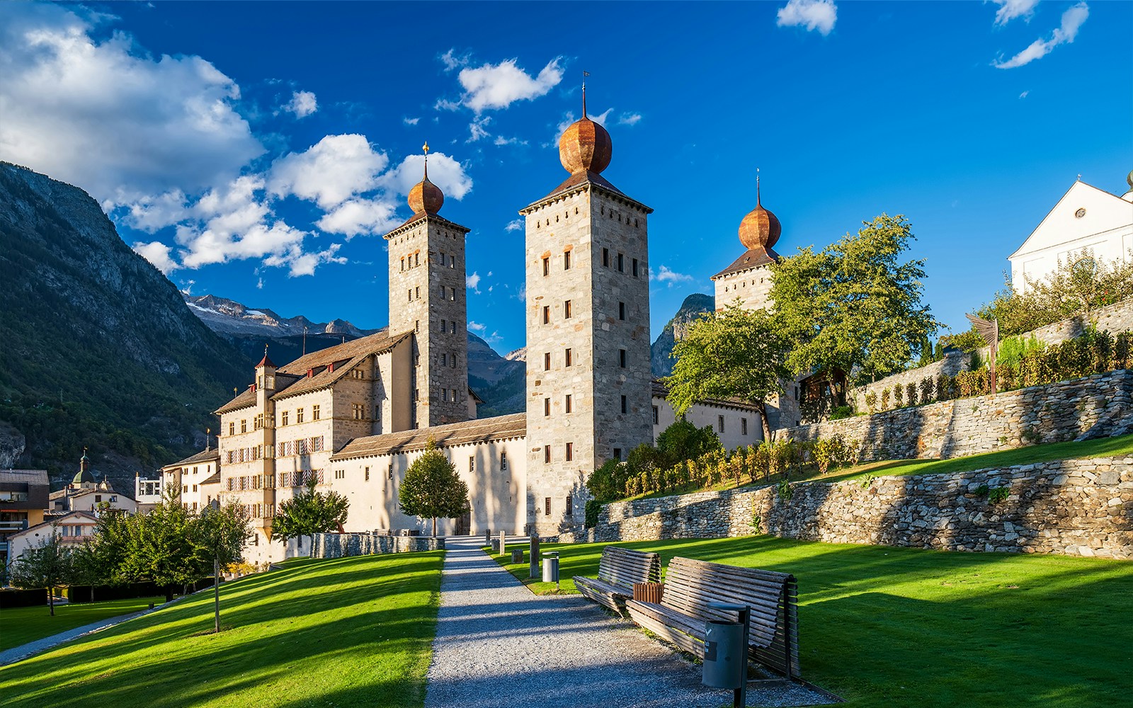 The Stockalper Palace (Stockalperpalast),Brig / Brig-Glis, Valais, Switzerland