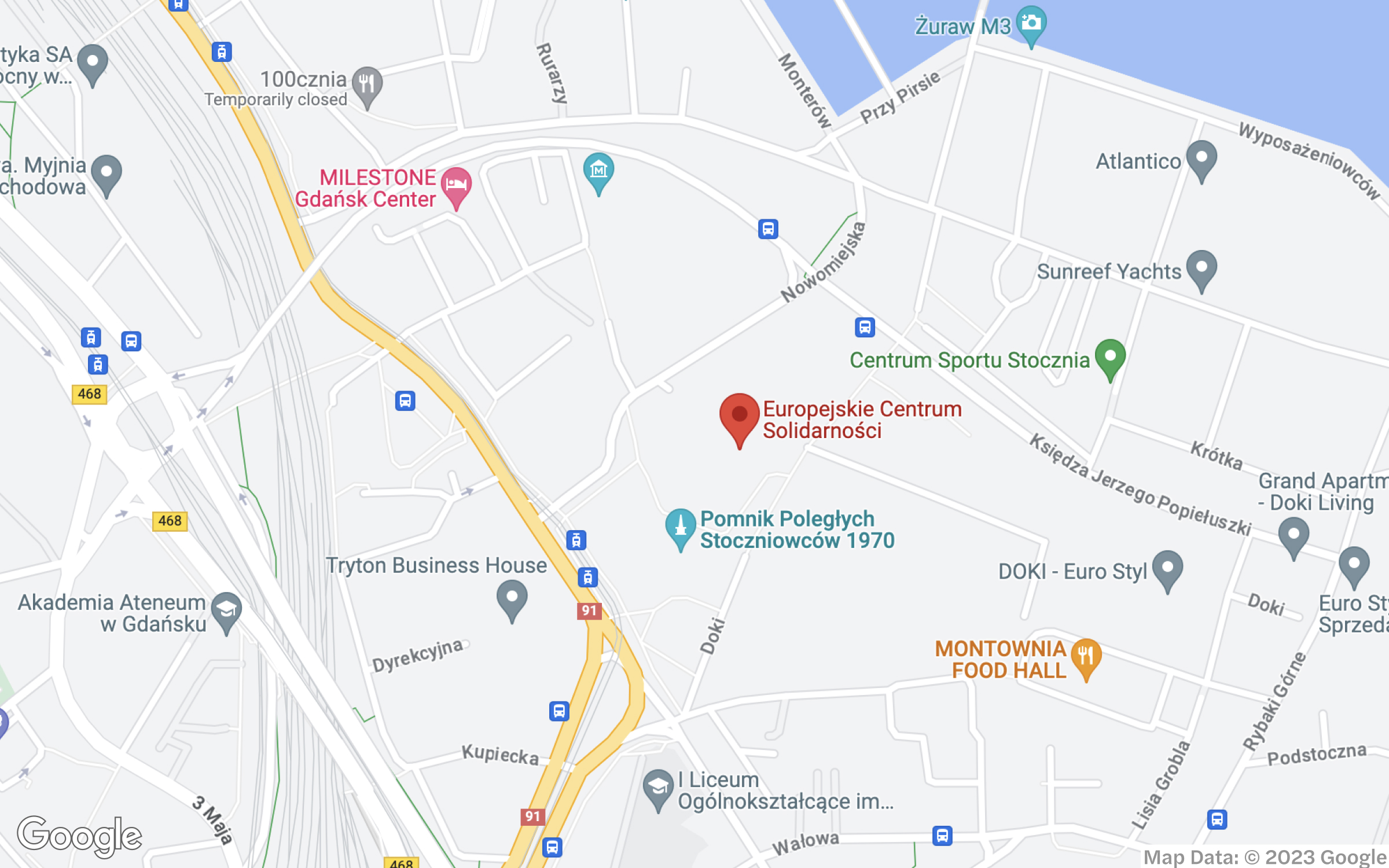 European Solidarity Center Gdansk Location