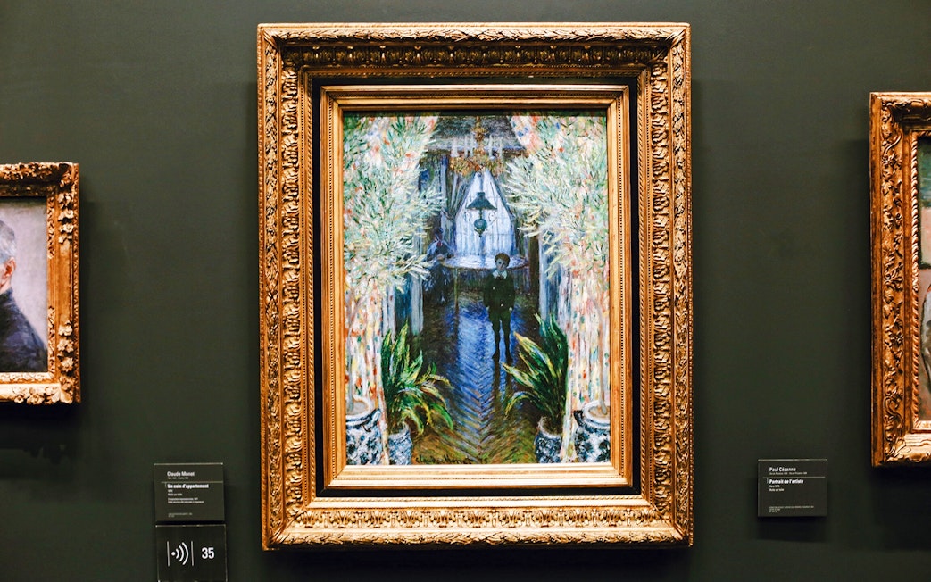 Painting by Claude Monet displayed at Orsay Museum, Paris, France.