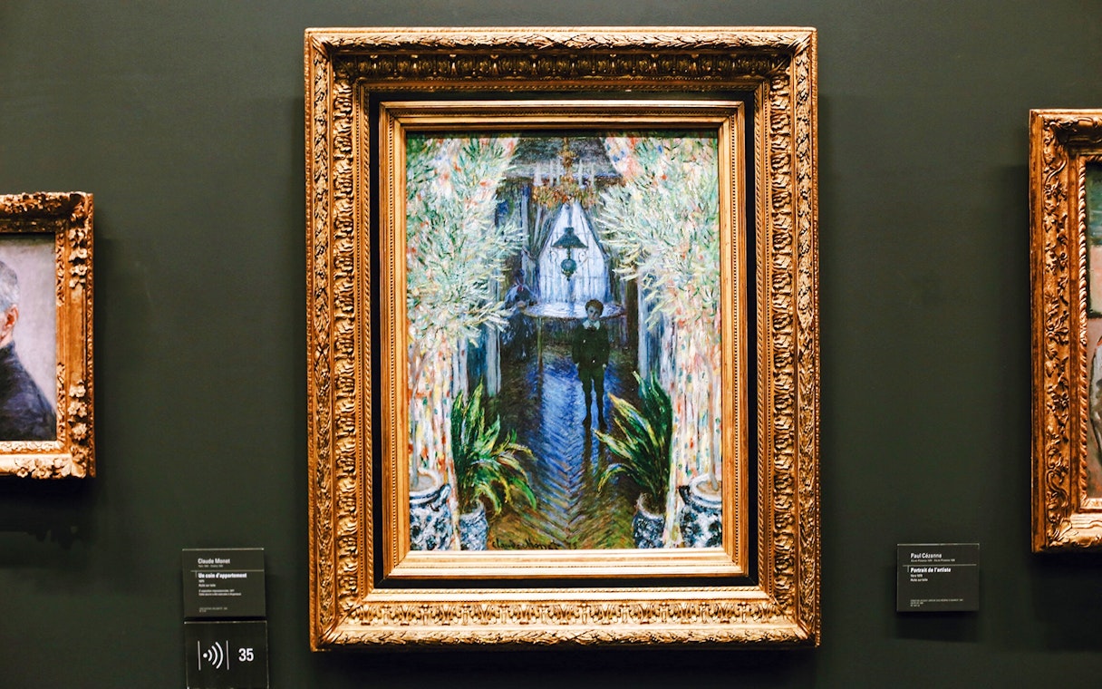 Painting by Claude Monet displayed at Orsay Museum, Paris, France.