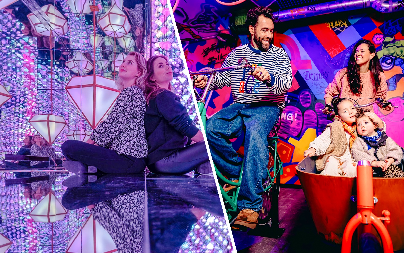 Guests enjoying interactive exhibits during the Highlights of Holland experience.