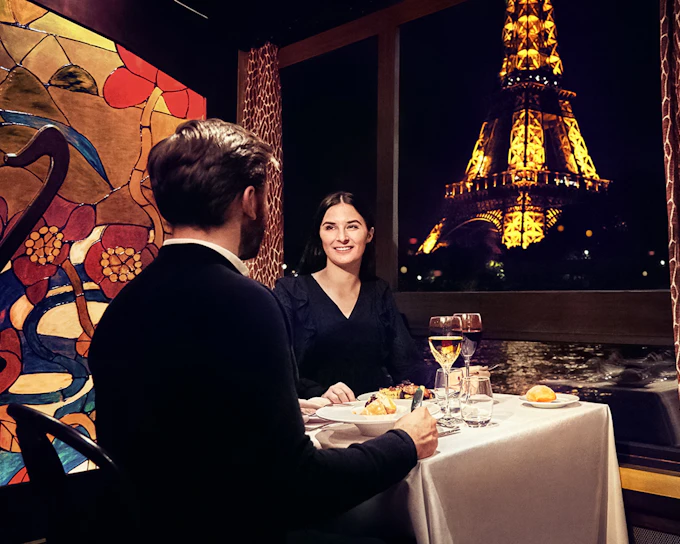 Maxim's Seine River Dinner Cruise with Live Music and Bistro Menu