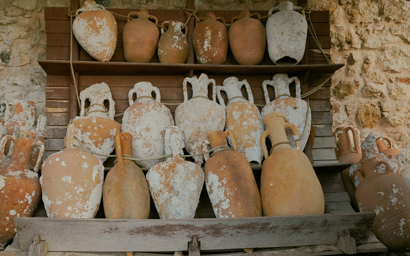 Naples underground tunnel used for waste disposal and storage.