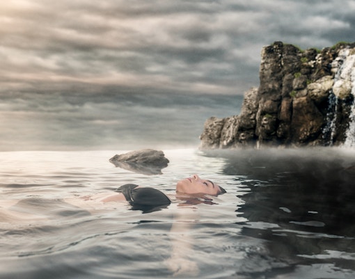 Geothermal infinity pool