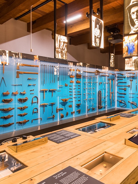 Maritime tools exhibit inside The Maritime Museum, Amsterdam.