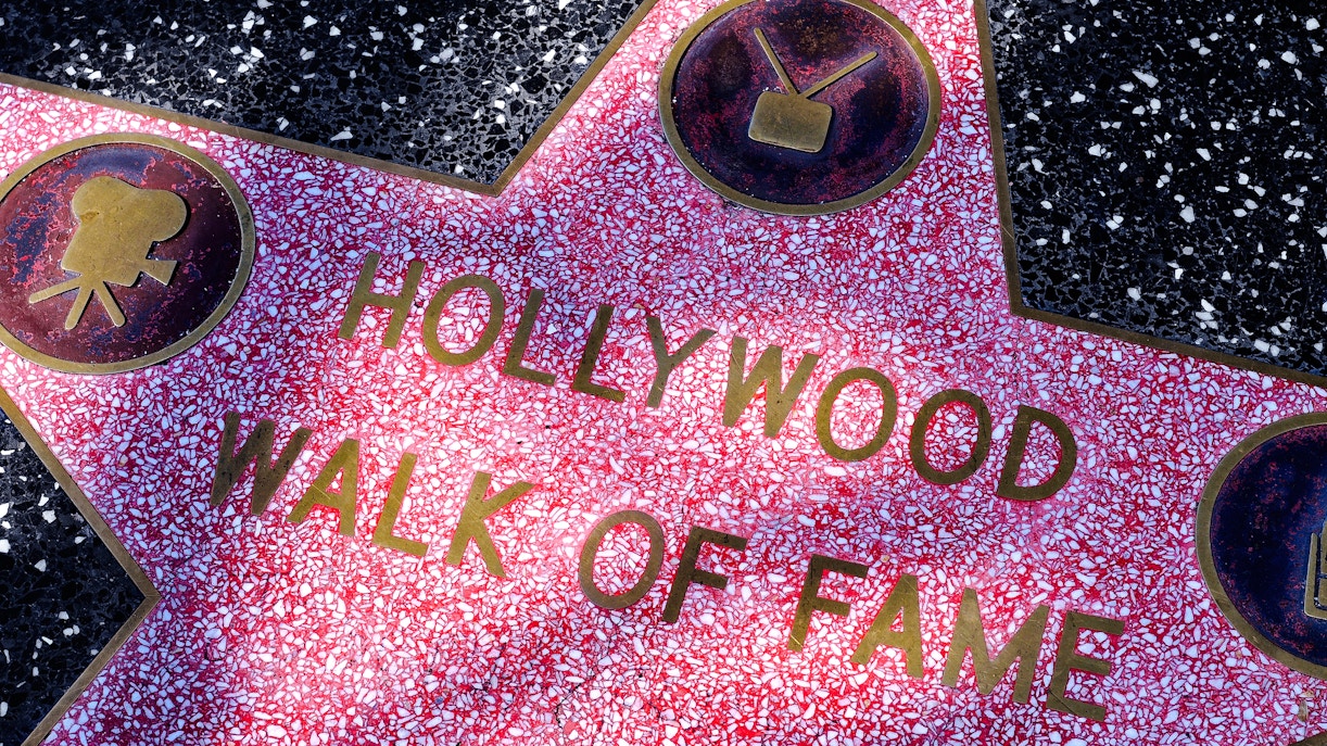 Star on the Hollywood Walk of Fame, Los Angeles.