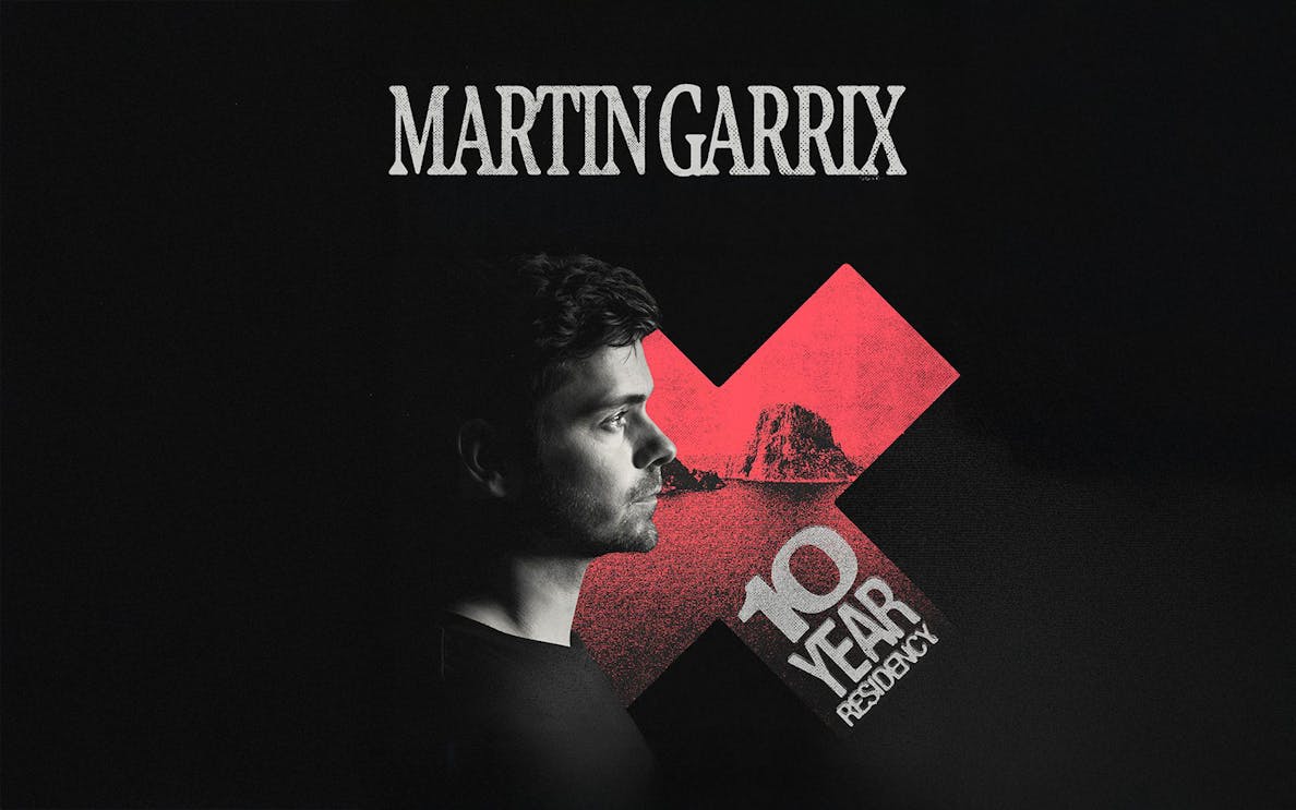 Martin Garrix 10-year residency poster for Ushuaïa Thursdays.