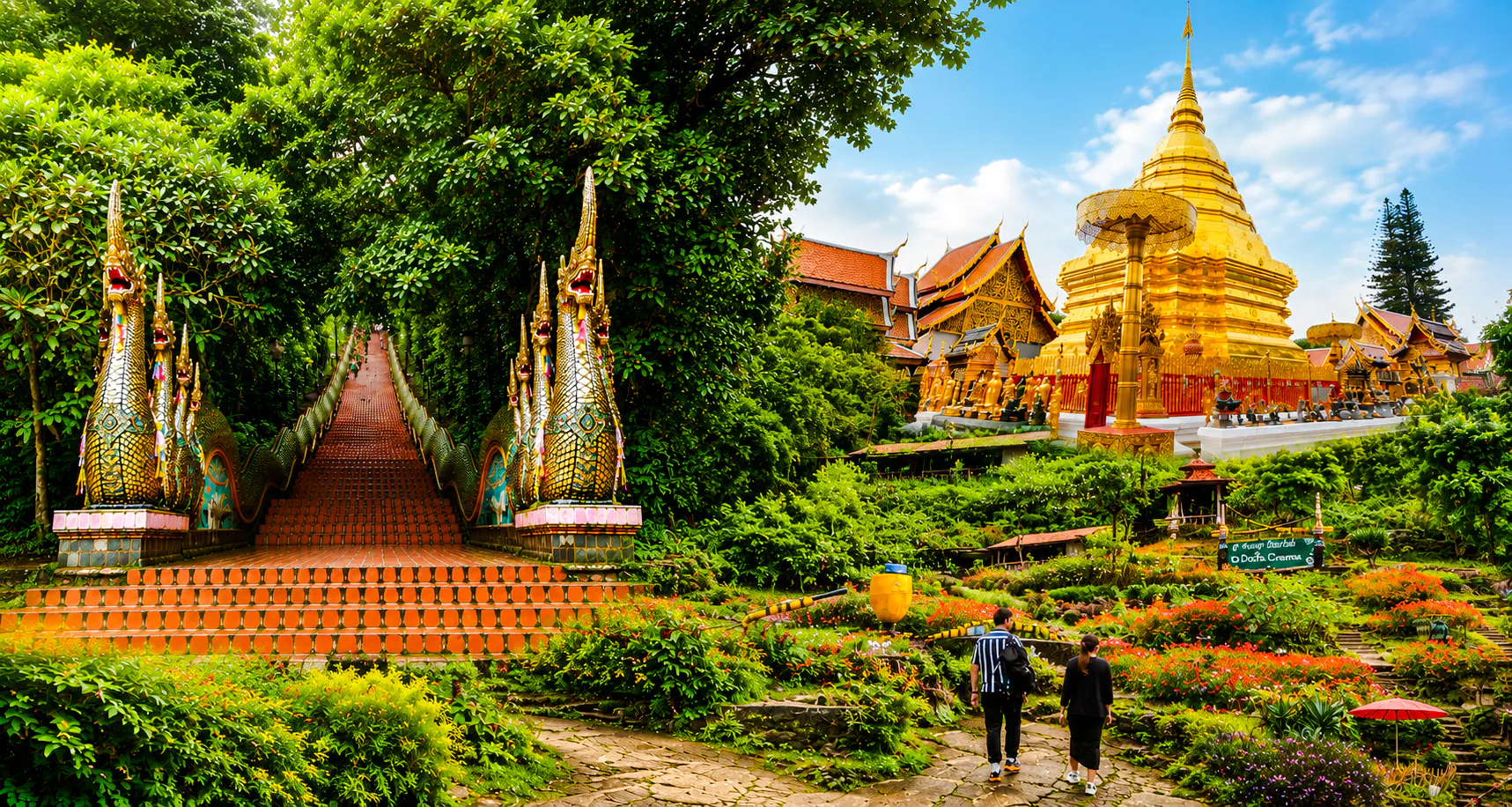 prywatny transfer minibusem z chiang mai do świątyni doi suthep i wioski białych hmongów dla maksymalnie 8 gości-1