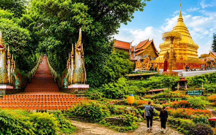 Chiang Mai Private Van Charter to Doi Suthep Temple and White Hmong Village for up to 8 Guests