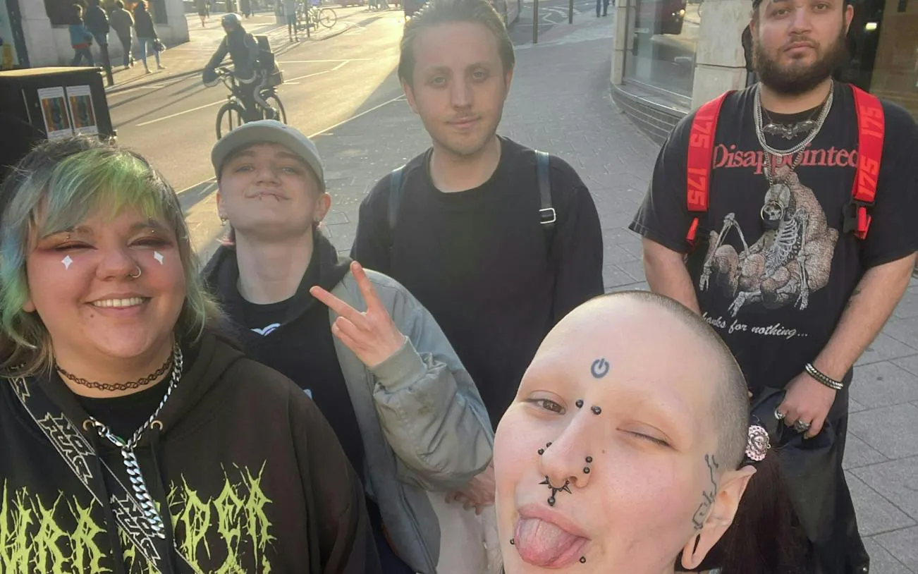 Group of friends enjoying The Great Gull of Brighton self-guided city exploration game in Brighton.
