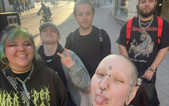 Group of friends enjoying The Great Gull of Brighton self-guided city exploration game in Brighton.