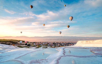 Pamukkale Hot Air Balloon Flight at Sunrise