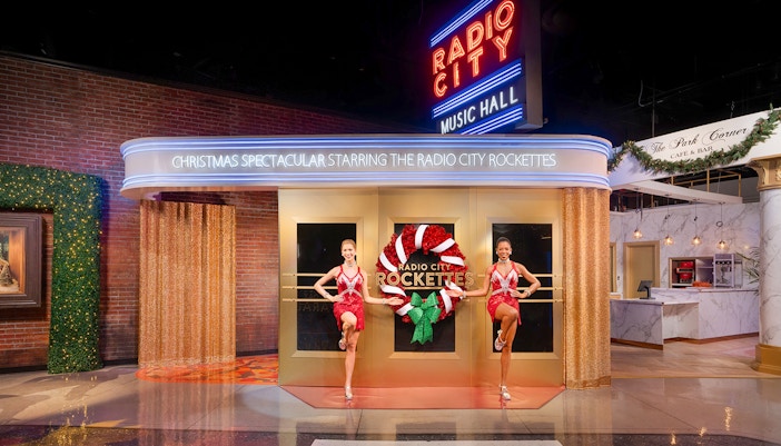 Radio City Rockettes display at Madame Tussauds, New York.