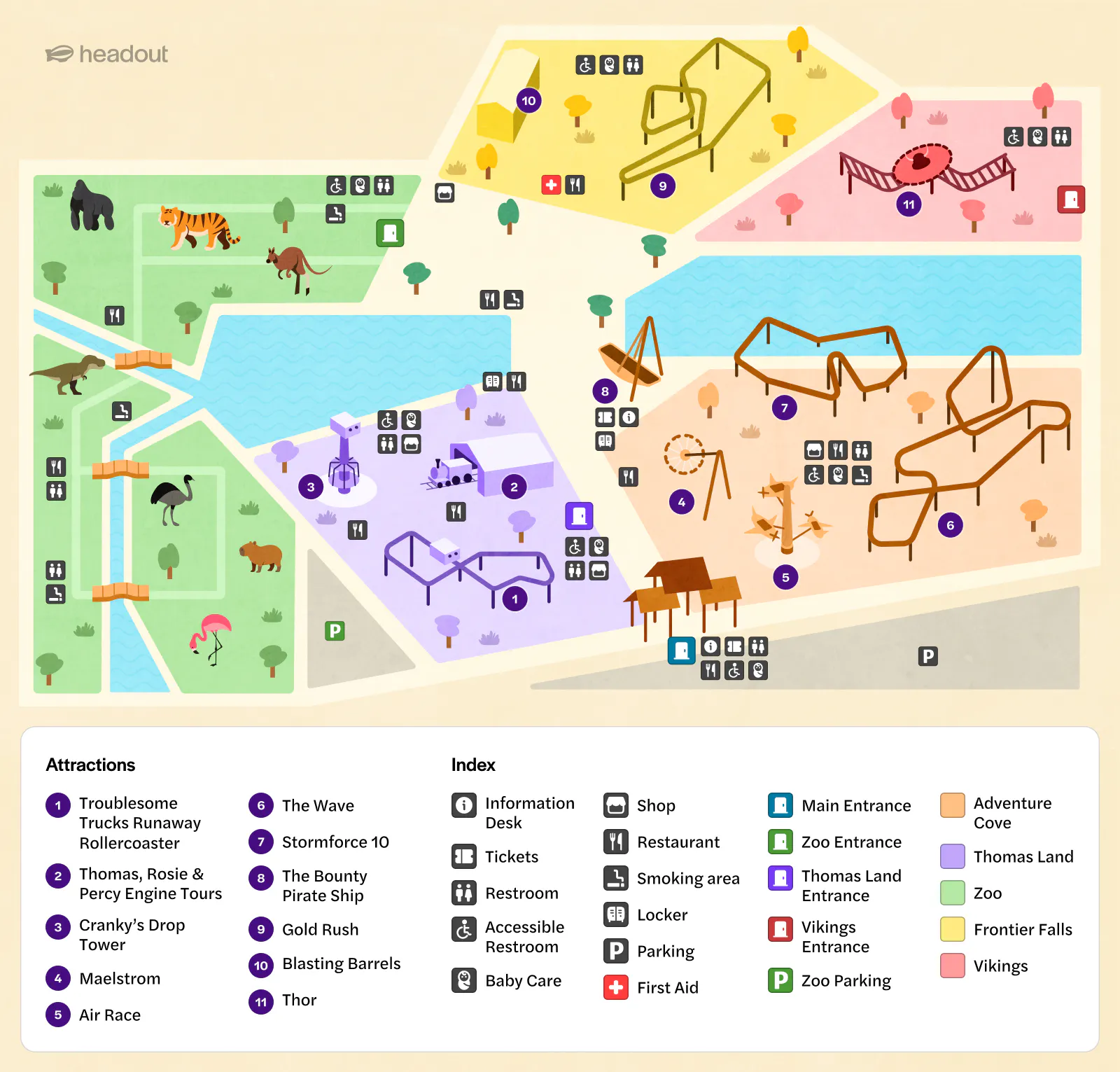Drayton Manor Resort map