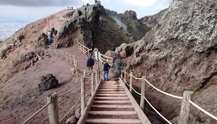 river of lava hike at mount vesuvius