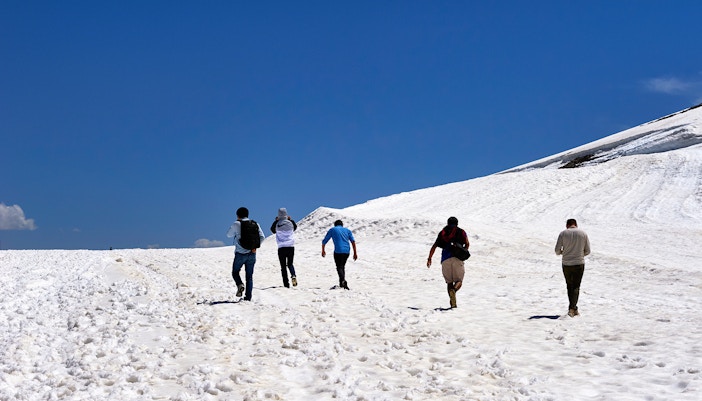 Glacier 3000 walk
