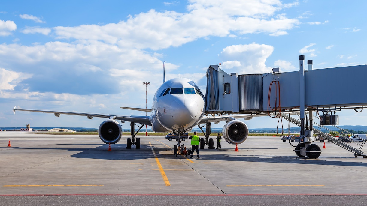 Aircraft at the airport