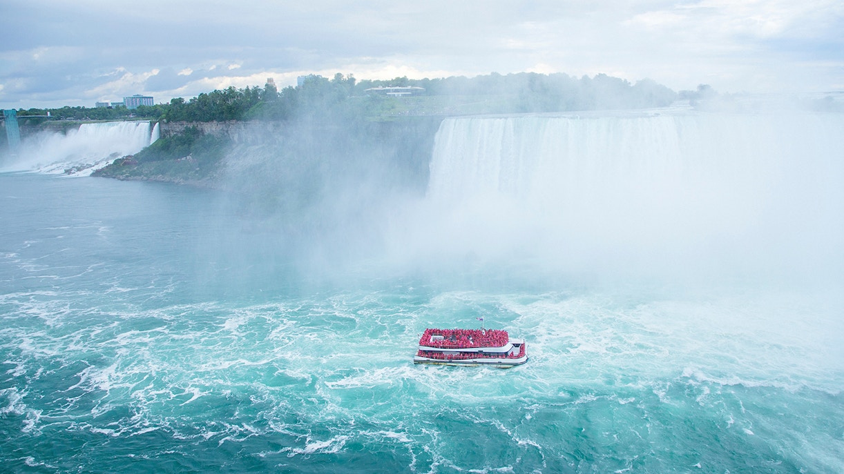 View of Niagara Falls in Canada