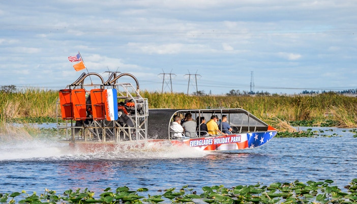 View of the boat during Everglades Airboat Tours & Rides