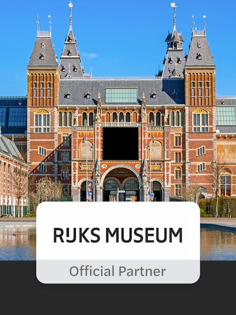 Rijksmuseum exterior with visitors, Amsterdam, part of Skip The Line Combo City Canal Cruise tour.