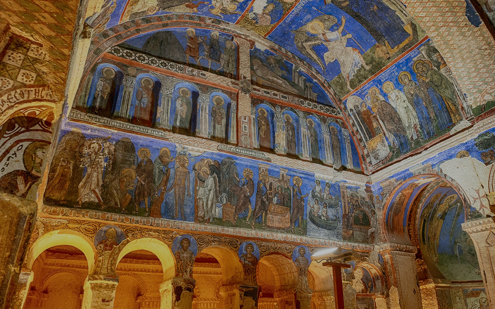 Interior frescoes of Tokali Church, Greme Open Air Museum, Cappadocia, Turkey.