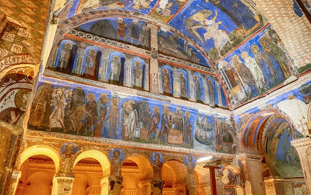 Interior frescoes of Tokali Church, Greme Open Air Museum, Cappadocia, Turkey.