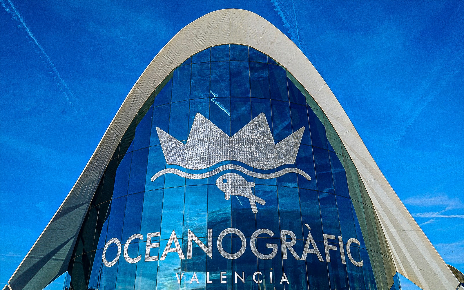 Oceanografic Valencia aquarium showcasing diverse marine habitats.
