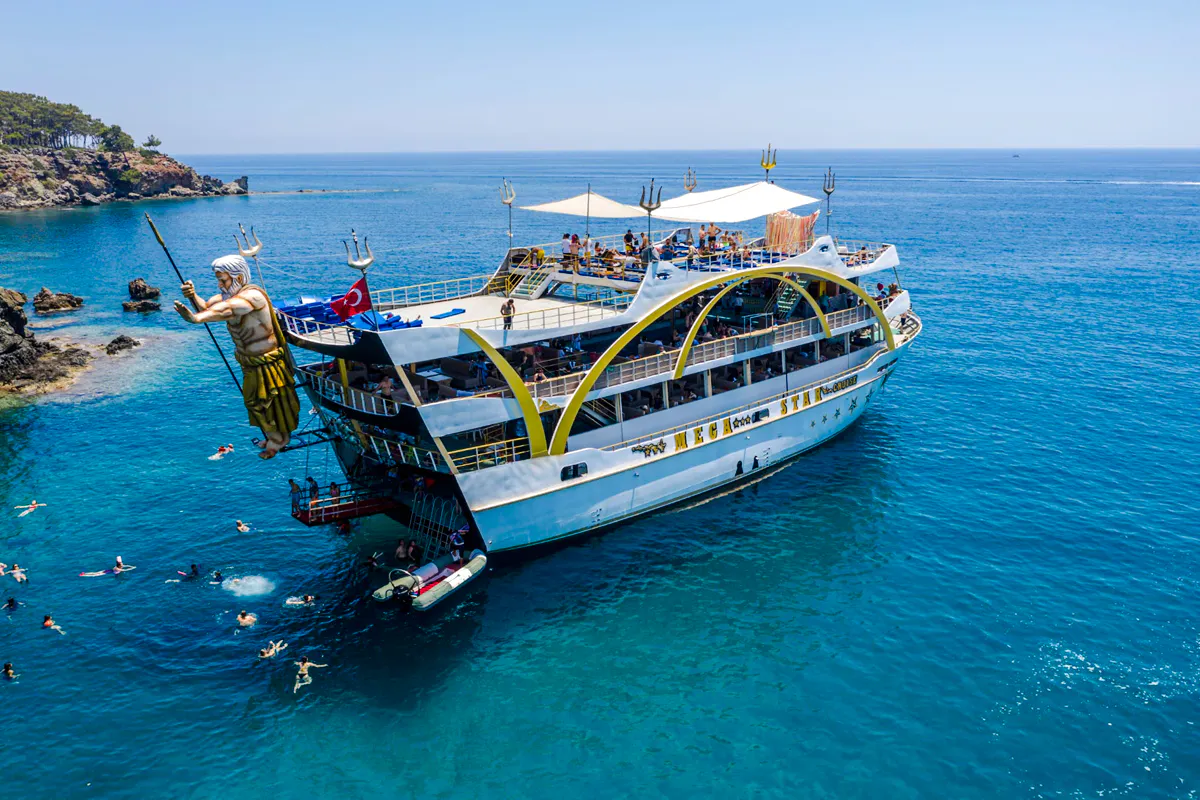 Mega Star Antalya-Kemer Boat Cruise with Lunch and DJ Image 6