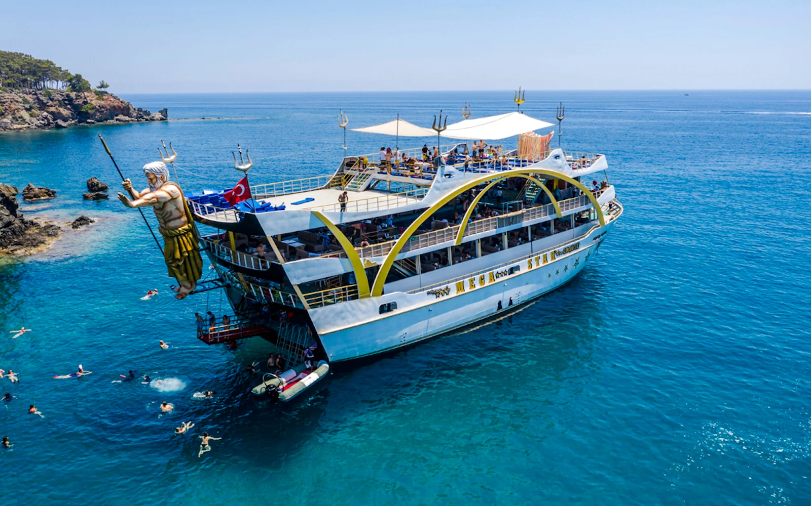 Mega Star Antalya-Kemer Boat Cruise with Lunch and DJ Image 6
