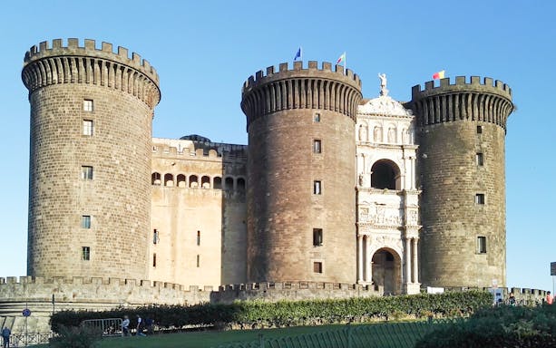 Castel Nuovo in Naples, part of the monumental district and Royal Palace tour.
