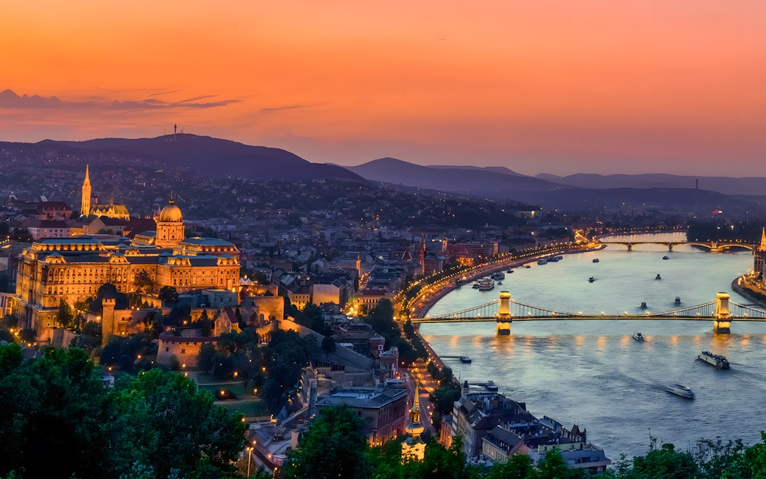 dinner cruise on the Danube River, Budapest.