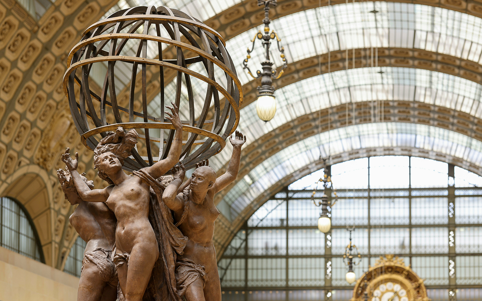 The Four Parts of the World Holding the Celestial Sphere at d’Orsay Museum, Paris