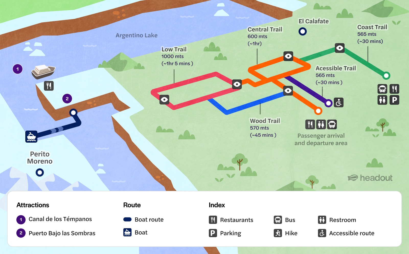 Perito Moreno map small