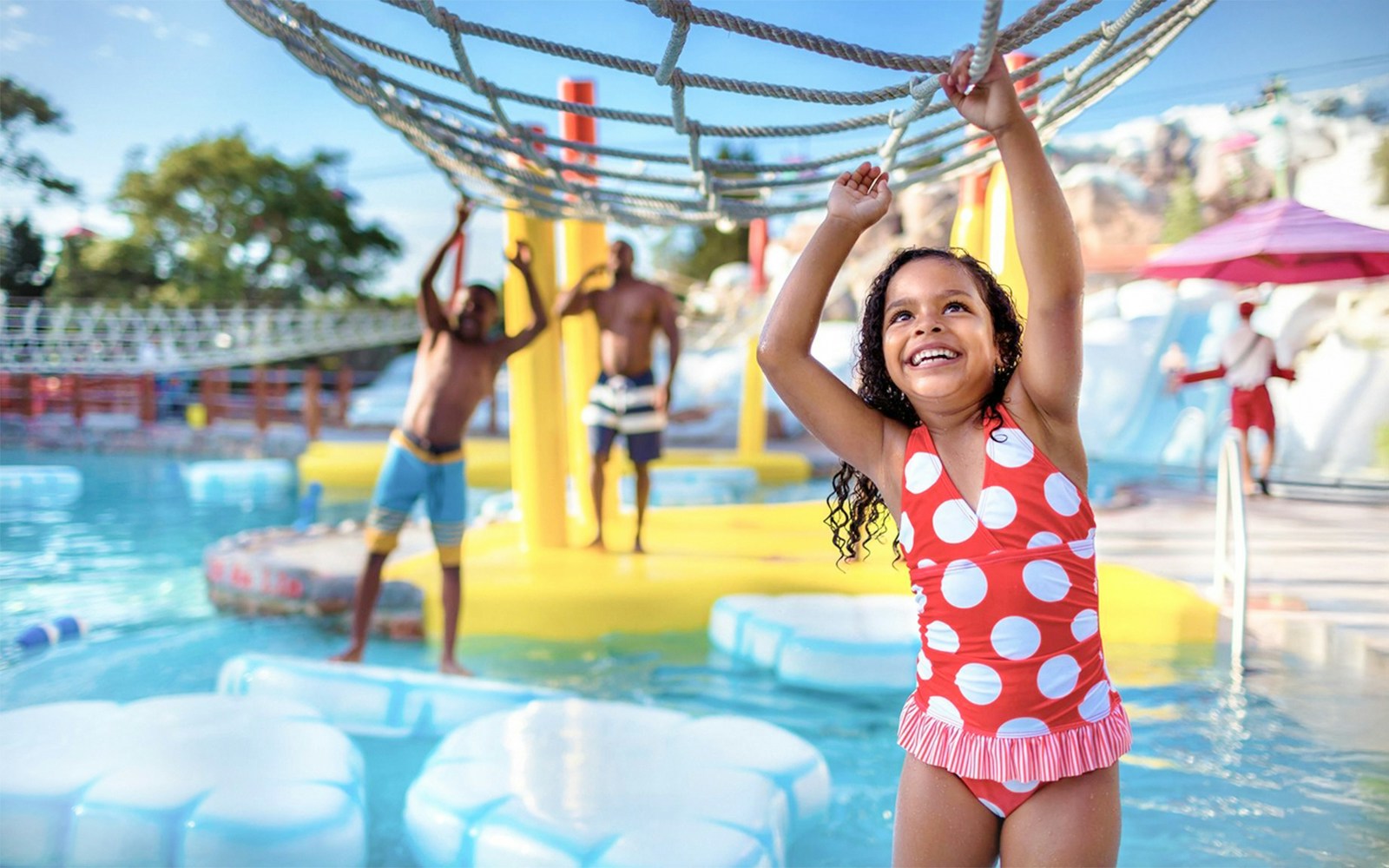 Children enjoying water activities at Walt Disney World Resort, Orlando.