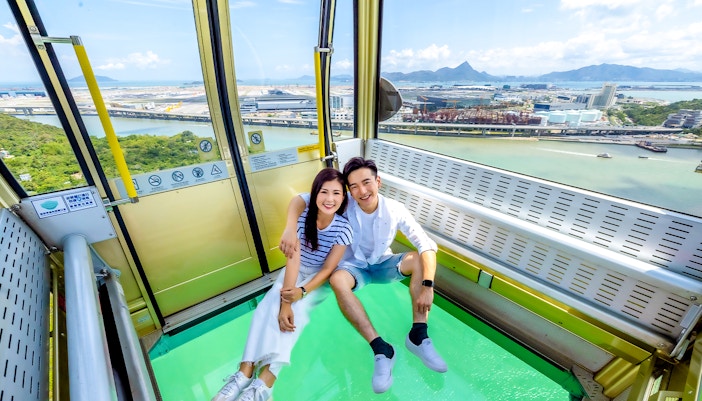 Crystal cable car at Ngong Ping 360, Hong Kong