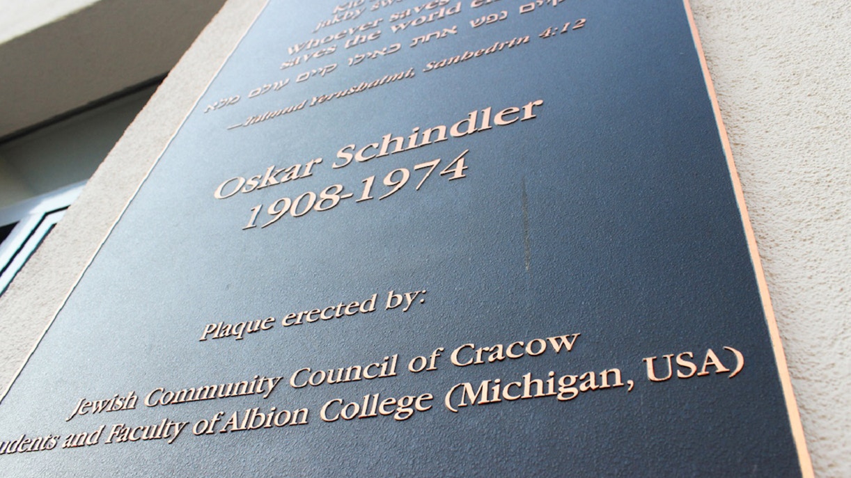 stamp for 100 years of birth of Oskar Schindler