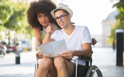 Entrance for people with disablities