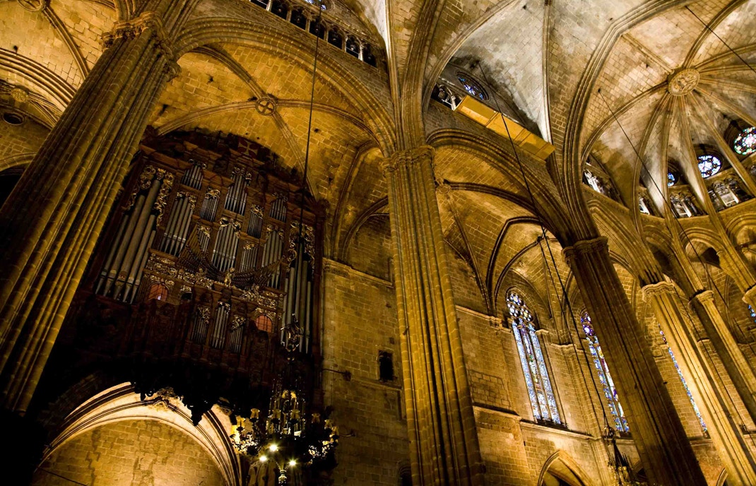 Inside Barcelona Cathedral