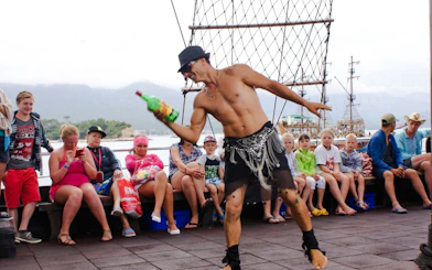 Antalya: Lara Pirate Boat Cruise with Lunch, Unlimited Soft Drinks and Hotel Transfers