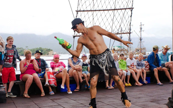 Antalya: Lara Pirate Boat Cruise with Lunch, Unlimited Soft Drinks and Hotel Transfers